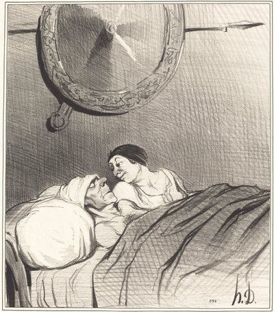 Odysseus ve Penelope by Honoré Daumier