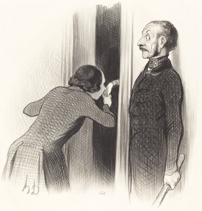 Çok mutlu bir sevgili by Honoré Daumier