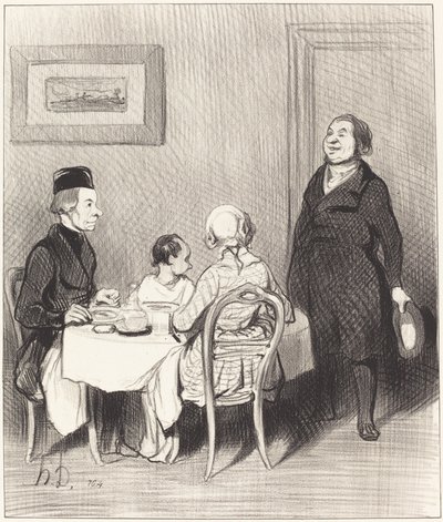 Dost bir timsahtır... by Honoré Daumier