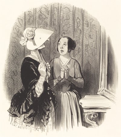 Bir Pamela Şapkası by Honoré Daumier
