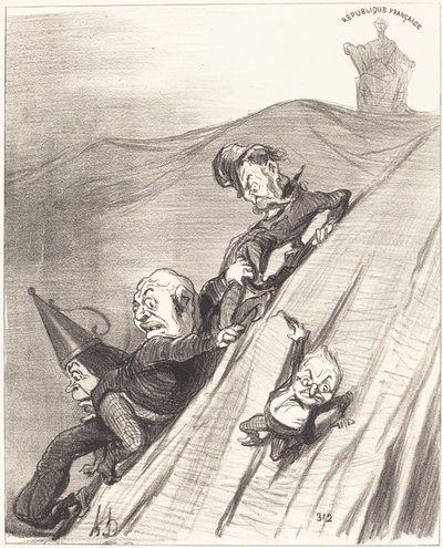 tehlikeli bir yol by Honoré Daumier