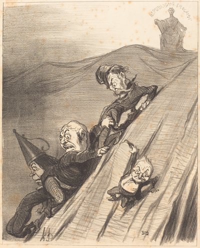 tehlikeli bir yol by Honoré Daumier