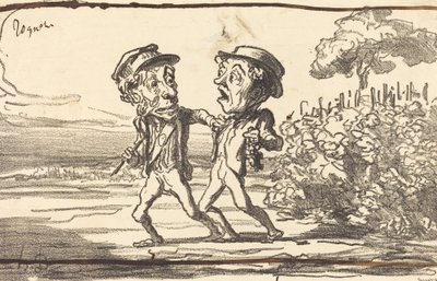Bir suçlu! by Honoré Daumier