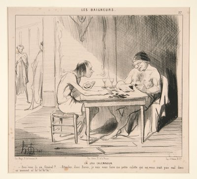 Güzel Bir Punto. Altınız var mı, General? by Honoré Daumier