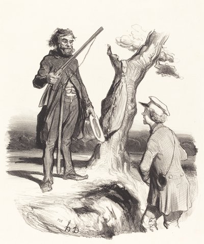 Zavallı bir baba... by Honoré Daumier