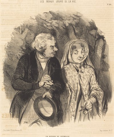 Gençliğe dönüş by Honoré Daumier