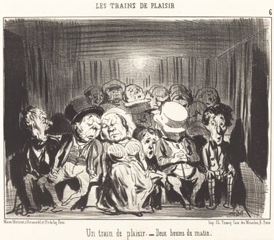 Bir Zevk Treni by Honoré Daumier