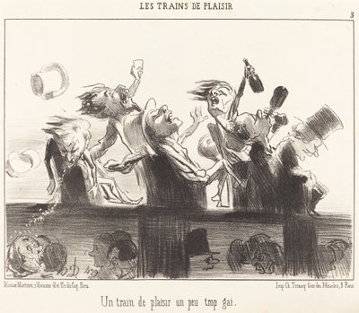 Biraz fazla neşeli bir Zevk Treni by Honoré Daumier