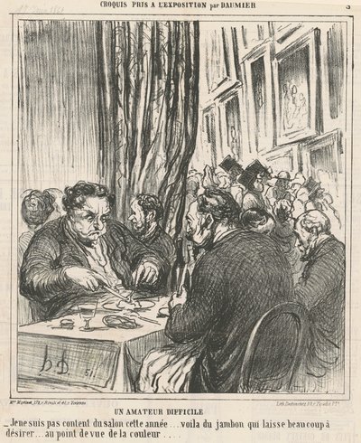 zor bir amatör by Honoré Daumier
