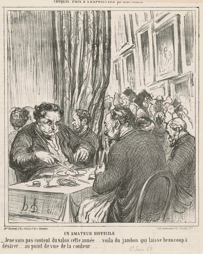 zor bir amatör by Honoré Daumier