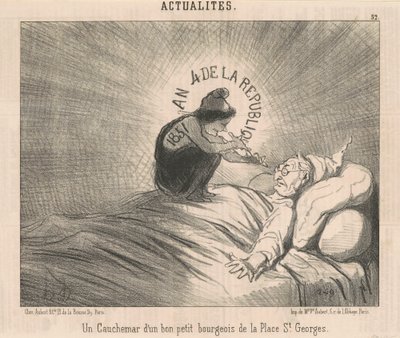 Bir Kabusu ... Place St. Georges Burjuva by Honoré Daumier