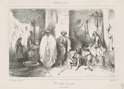 Decamps tarafından boyanmış bir bekçi kulübesi by Honoré Daumier