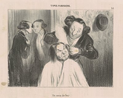 Bir atış! by Honoré Daumier