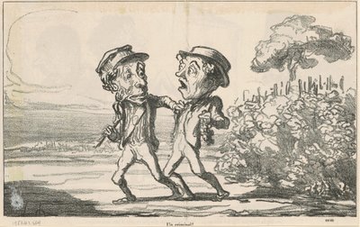Bir suçlu! by Honoré Daumier