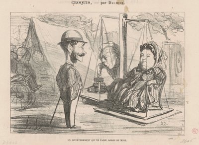 Eğlence ... modaya uygun by Honoré Daumier