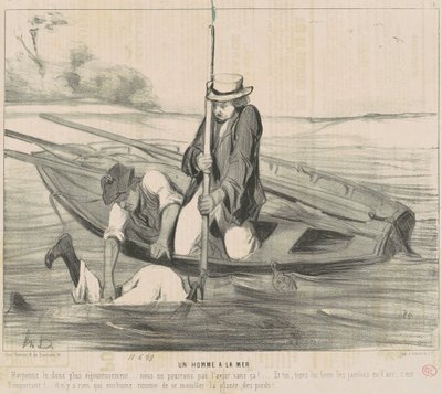 bir deniz adamı by Honoré Daumier