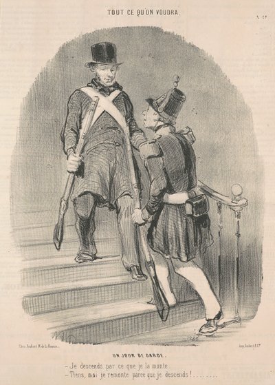 Bakımlı bir gün by Honoré Daumier