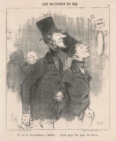 Bir günlük fayda performansı by Honoré Daumier