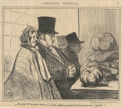 Beş frank ödediğin bir gün by Honoré Daumier