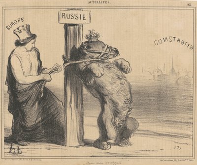 üzgün bir ayı by Honoré Daumier
