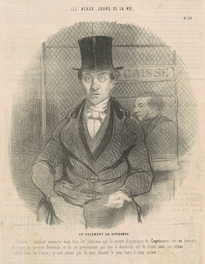 Temettü ödemesi by Honoré Daumier