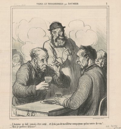 bir filozof by Honoré Daumier