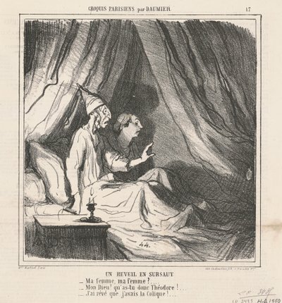 ani bir uyanış by Honoré Daumier