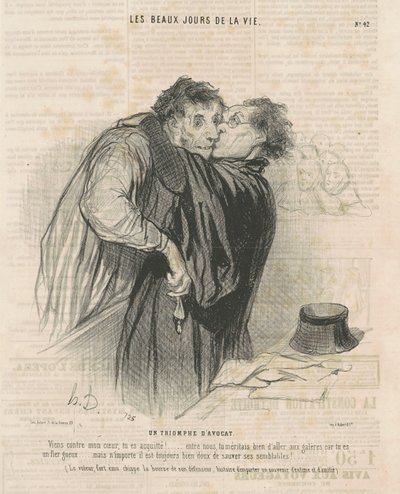 Bir avukatın zaferi by Honoré Daumier
