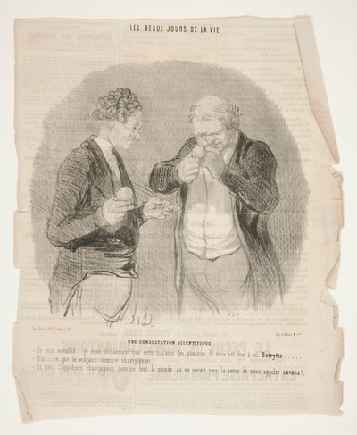 Hayatın Güzel Günlerinden Bilimsel Bir Danışma by Honoré Daumier