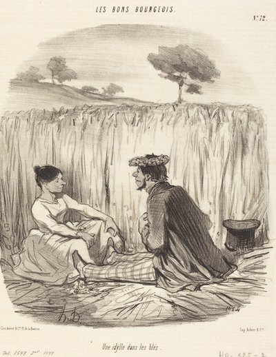 buğdayda bir idil by Honoré Daumier