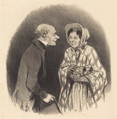 Yeni Bir Tanıdık by Honoré Daumier