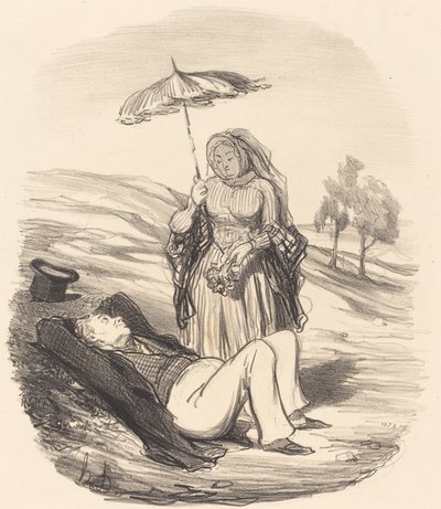 evlilik yürüyüşü by Honoré Daumier
