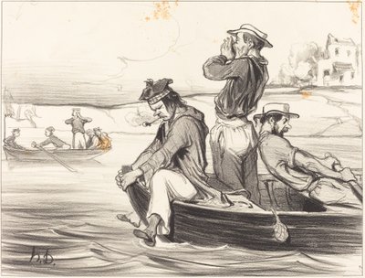 Açık suda bir toplantı by Honoré Daumier