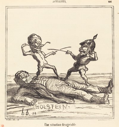 Tatsız Bir Durum by Honoré Daumier