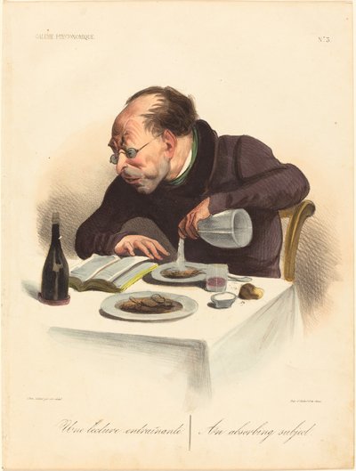 İlgi çekici bir okuma by Honoré Daumier
