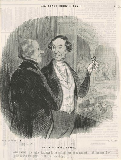 Operada bir metres by Honoré Daumier