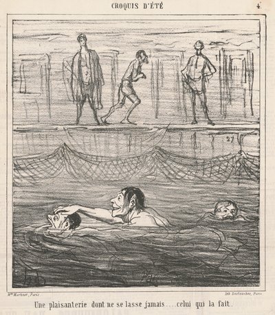Asla bıkmayan bir şaka... by Honoré Daumier