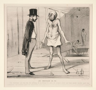 Bir inanç mesleği by Honoré Daumier