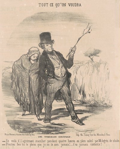 evlilik yürüyüşü by Honoré Daumier