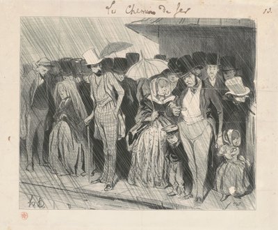 Sonsuz derecede uzun bir istasyon by Honoré Daumier