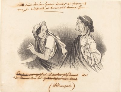Git... öfkene hayran ol... by Honoré Daumier