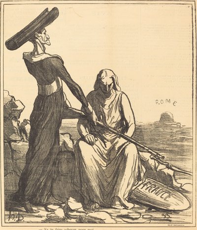 benim için seni bitireceğim by Honoré Daumier