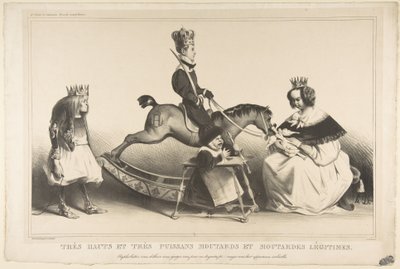 Çok Kibirli ve Çok Güçlü Meşruiyetçi Brats, Şubat 1834. by Honoré Daumier