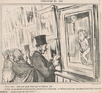 Hadi o zaman... dostum, bulamıyorum... by Honoré Daumier
