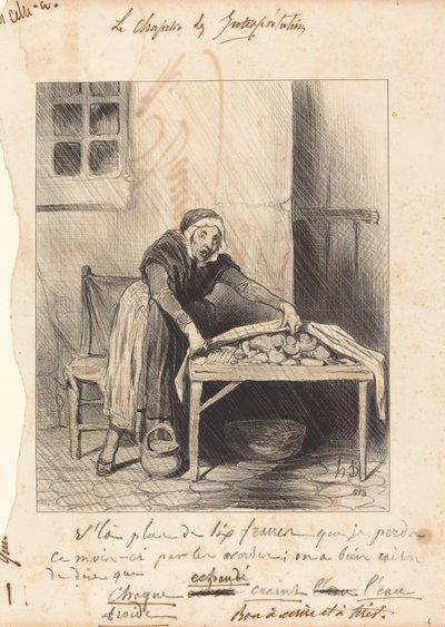 Kaybettiğim altı franktan fazla... by Honoré Daumier