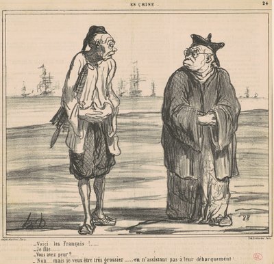 Fransızlar gelsin! ... ben kızım ... by Honoré Daumier
