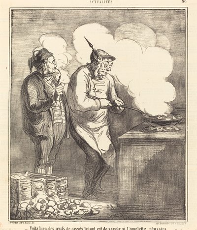 İşte kırık yumurtalar... by Honoré Daumier