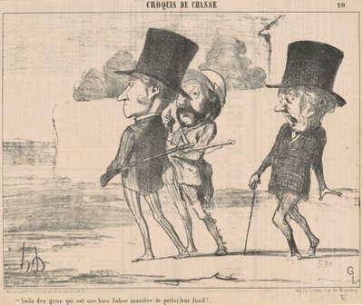 Şey, insanların bir... lanet olası yolu var... by Honoré Daumier