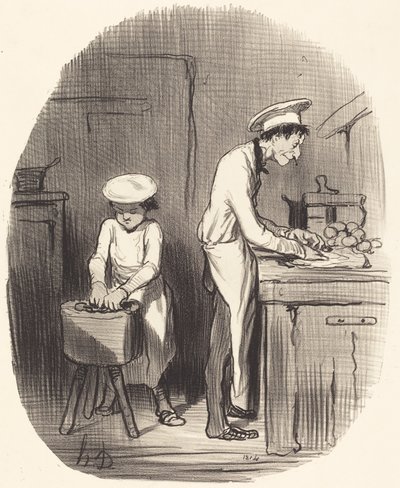 Görebiliyor musun evlat, yanılıyorsun... by Honoré Daumier