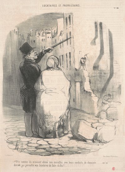 Bakın nasıl zarar vermişler... by Honoré Daumier